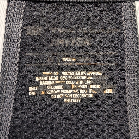 5 for $30 - Tek Gear Black/Gray 1/4 Zip Long Sleeve Top Size Medium - Picture 3 of 4